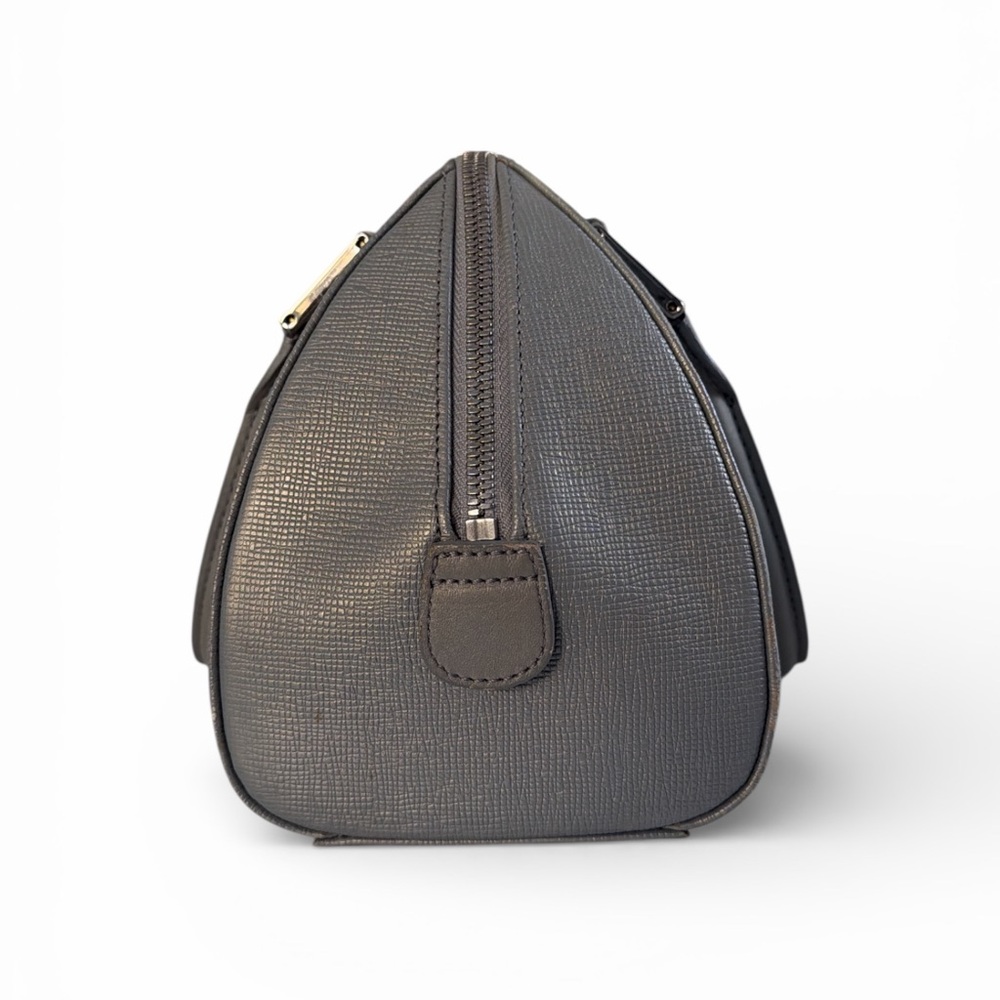 MCM Metallic Saffiano Leather Boston Handbag - Picture 4 of 13